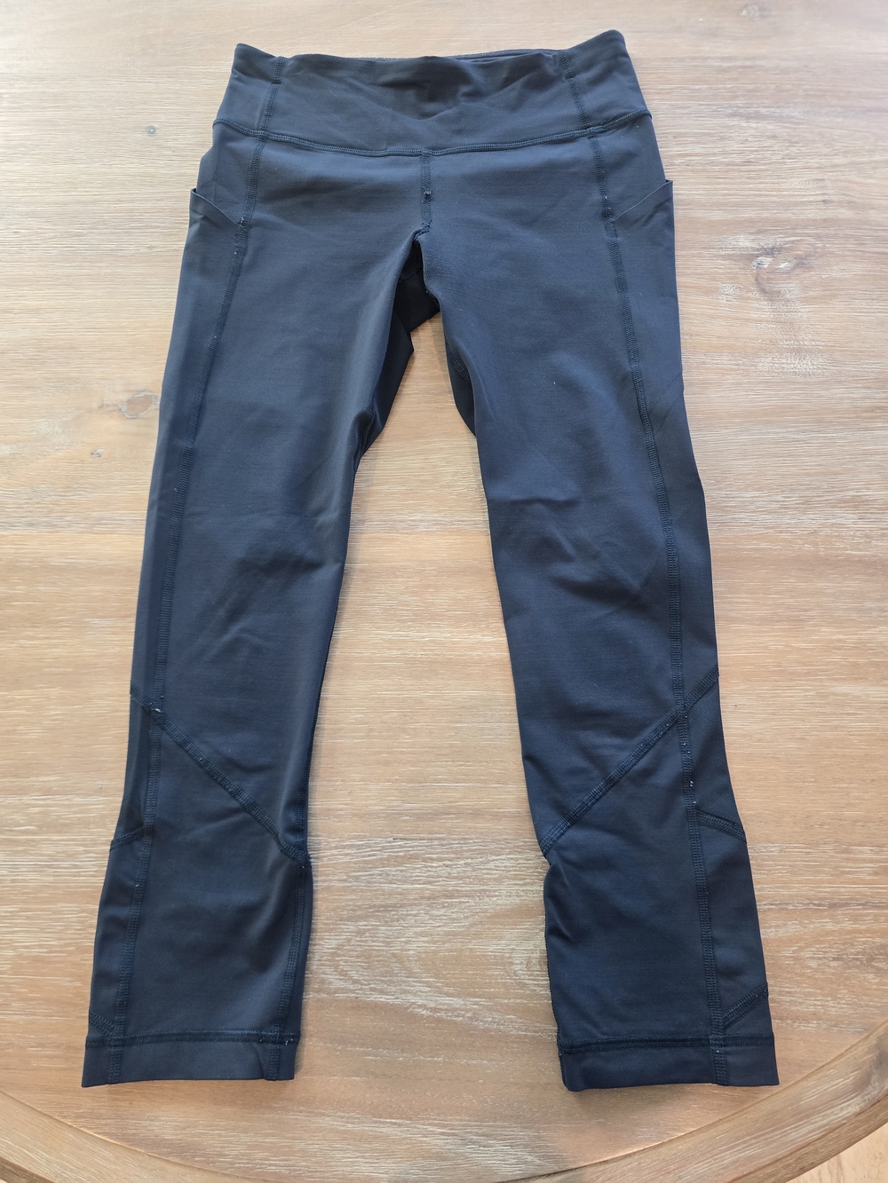 lululemon athletica Black Performance Leggings with Side Pockets